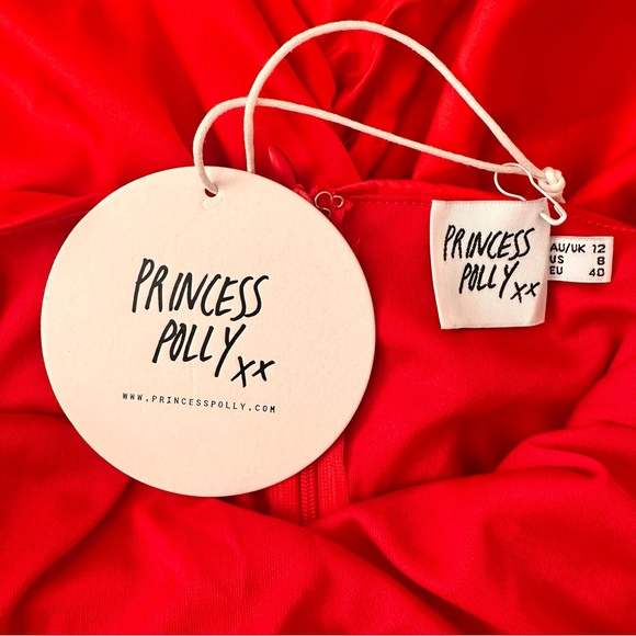 Princess Polly Mateo Mini Red Dress - Picture 6 of 7